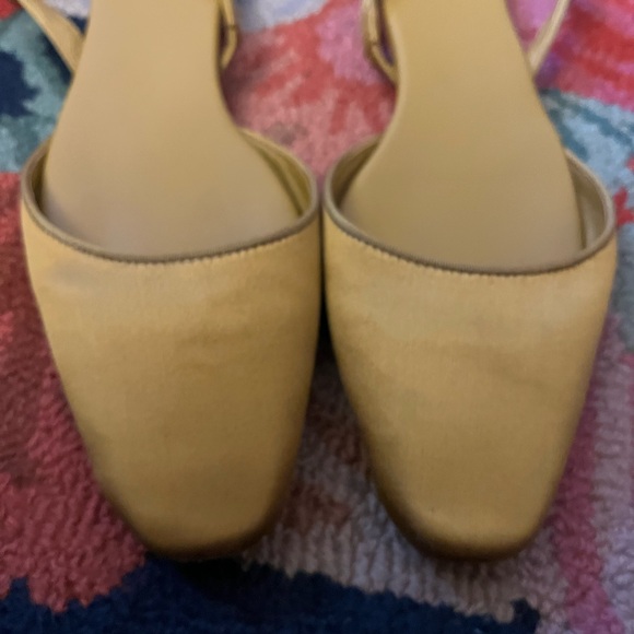 Doen Renata Slingback in Marigold Satin - Picture 4 of 8